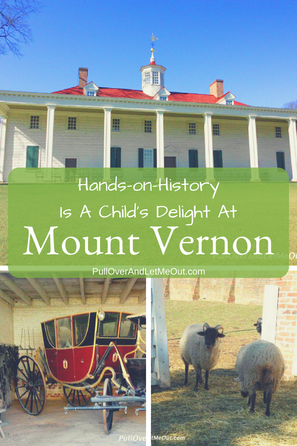George Washington’s historic home on the Potomac comes alive for youngsters engaging them in activity the moment they arrive. If a visit to the nation’s capital is on your agenda a stop at the home of George Washington is worth the price of admission for families. #PullOverAndLetMeOut #Travel #Virginia #MountVernon #GeorgeWashington #KidFriendly #KidFriendlyTravel #FieldTrips #PotomacRiver #HistoricalTravel #Historic #FoundingFathers #History