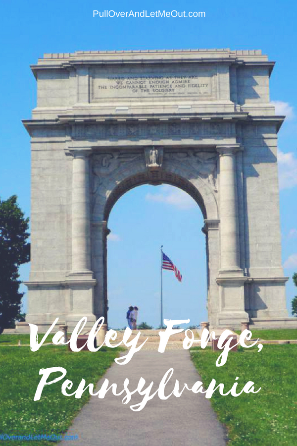 Valley Forge National Historical Park in Pennsylvania is a family-friendly destination. Step back in time and learn about the winter encampment that changed the course of the Revolutionary War. #PullOverAndLetMeOut #Travel #Pennsylvania #ValleyForge #RevolutionaryWar #Historical #KidFriendly #FieldTrip #KidFriendlyTravel