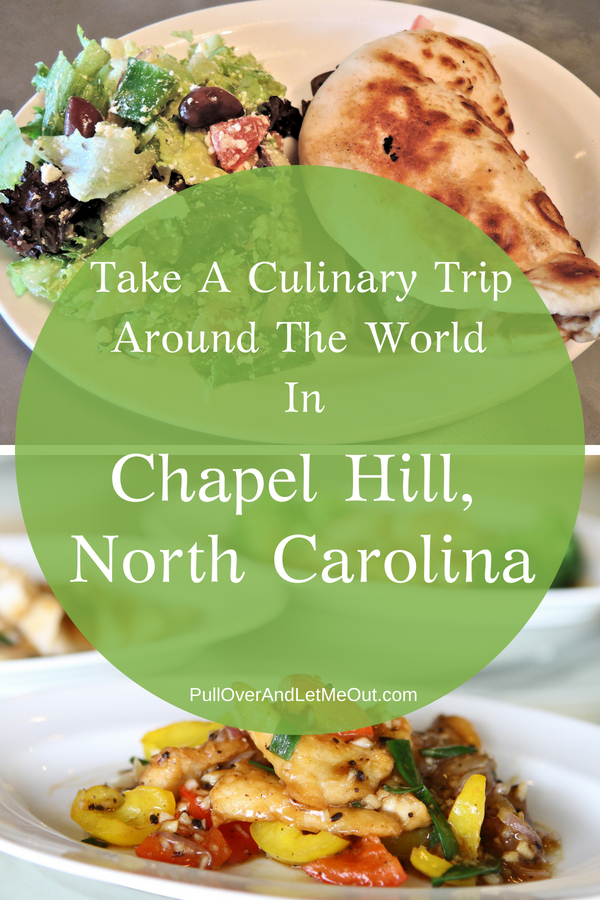Triangle Food Tours’ Downtown Chapel Hill & Carrboro Food Tasting & Cultural Walking Tour is a great taste trip around the world of food in what Bon Appetite Magazine calls “America’s Foodiest Small Town.” #ChapelHill #food #restaurant #foodies #travel #dining #PullOverAndLetMeOut