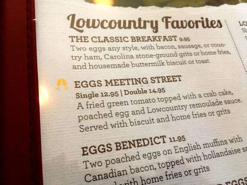 Eggs on the menu