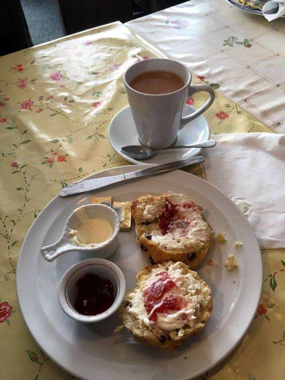 tea and scones in Cobh