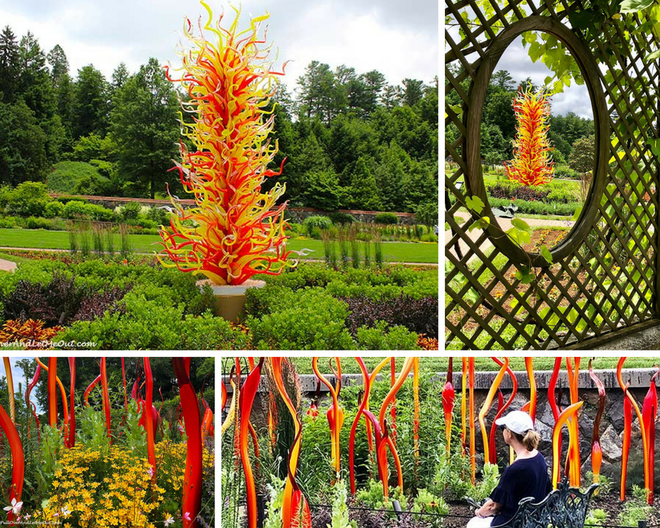 Chihuly at Biltmore is a fabulous exhibition of famous artist Dale Chihuly's iconic glass work. #PullOverAndLetMeOut #ChihulyAtBiltmore #Chihuly #Biltmore #Asheville #travel #art #glassart #BiltmoreEstate 