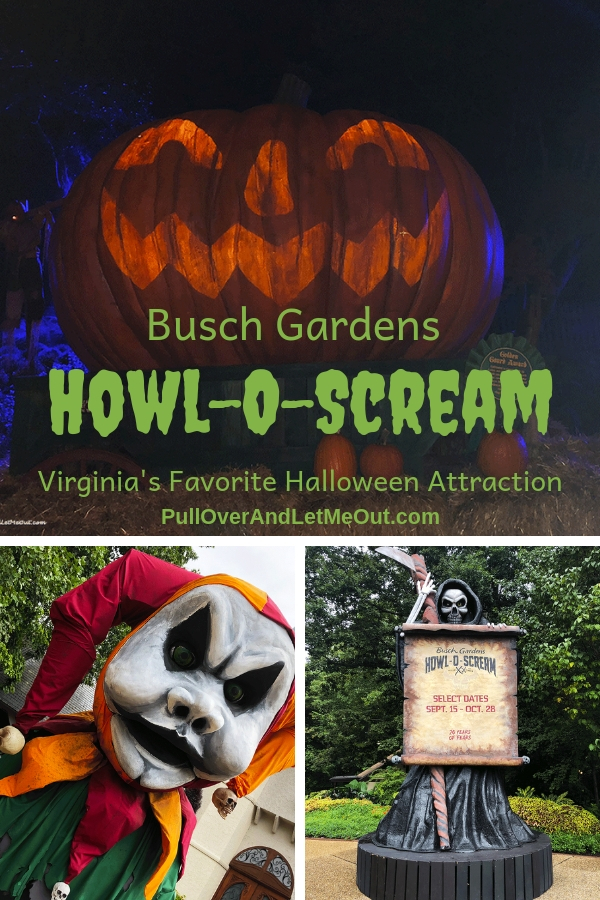 Each fall, the popular amusement park located in Williamsburg, Virginia puts on its autumnal attire and on weekends at sunset, transforms into a frightening festival – Busch Gardens Howl-O-Scream. Here’s what you need to know to plan your trip to Howl-O-Scream. #PullOverAndLetMeOut #Travel #Halloween #Williamsburg #Virginia #AmusementPark